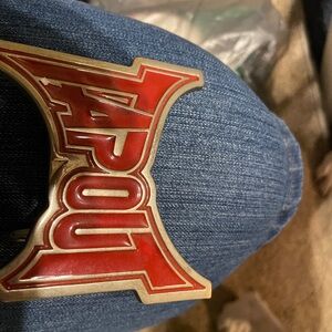 Tapout Red and Gold Belt Buckle